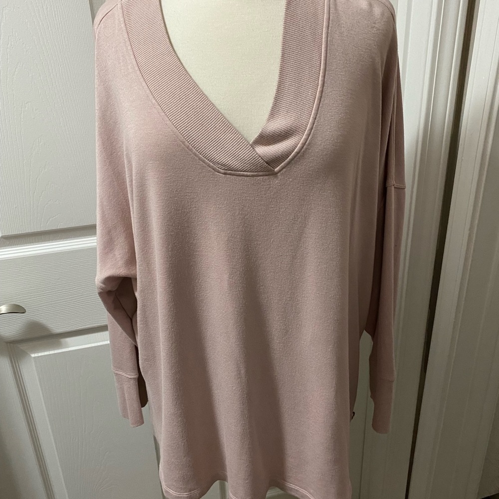 Calvin Klein 3X Womens Blush Pink Sweatshirt, EUC